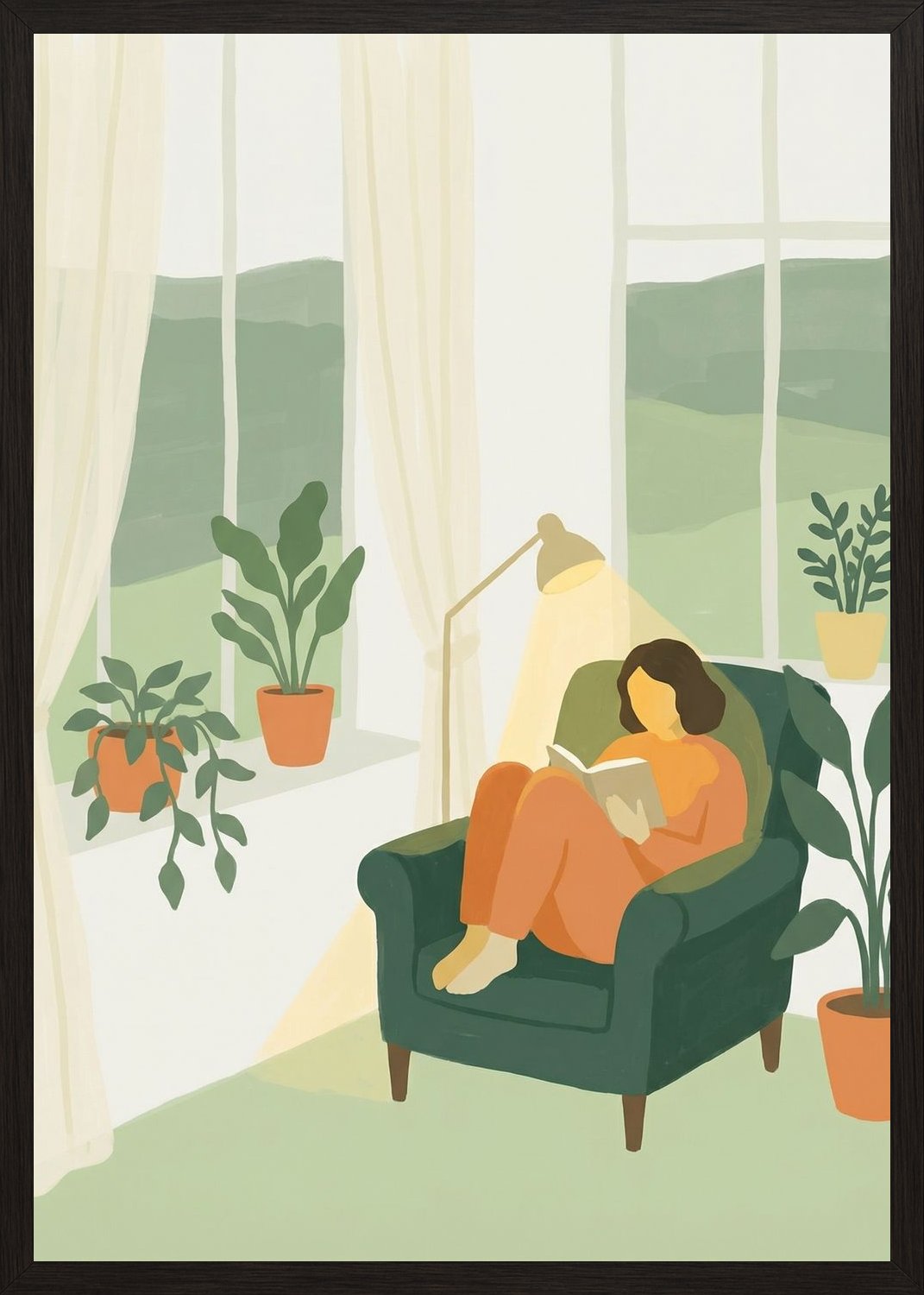 Poster in oak frame