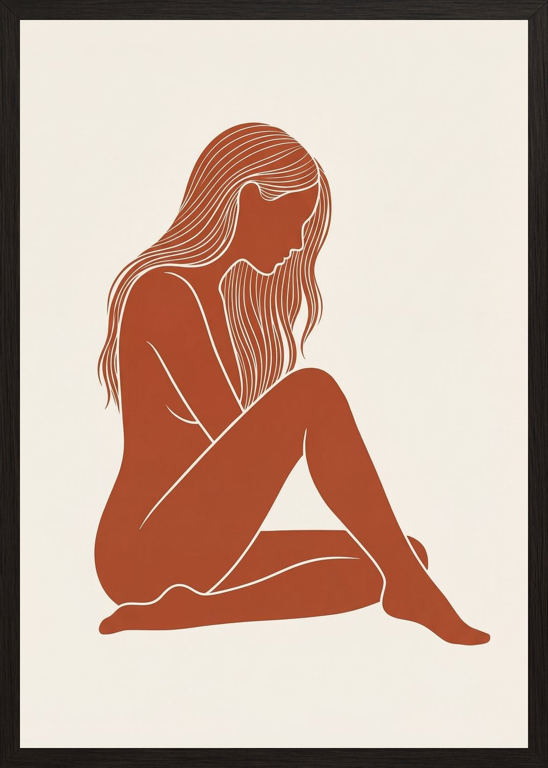 Poster in black frame