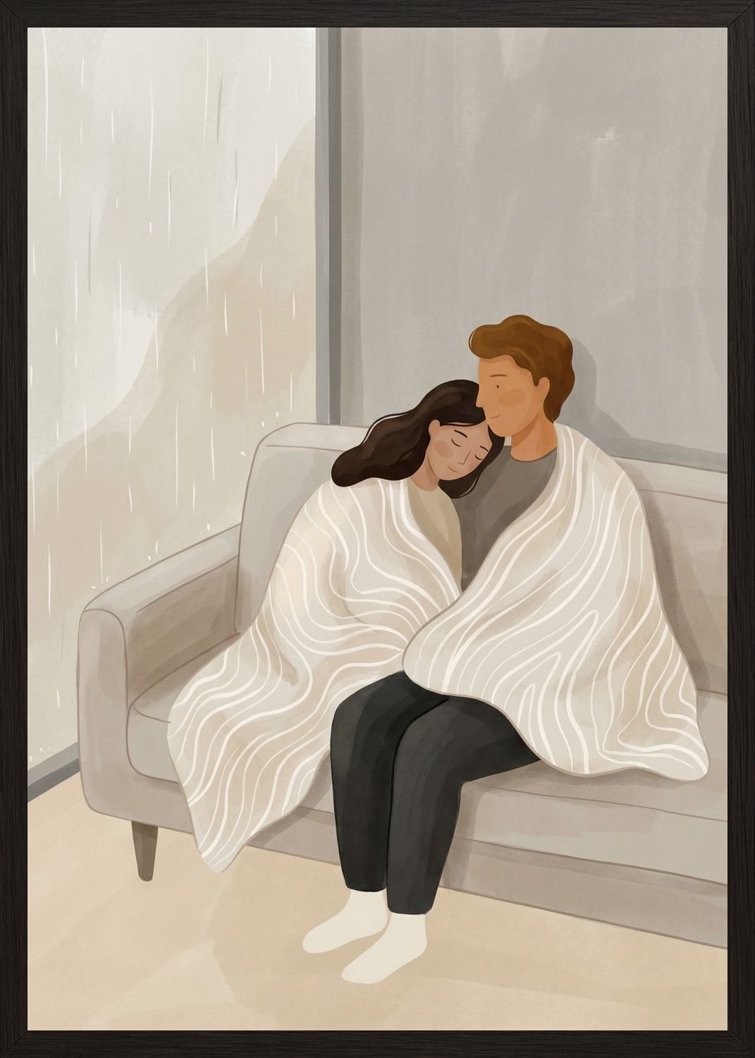 Poster in oak frame
