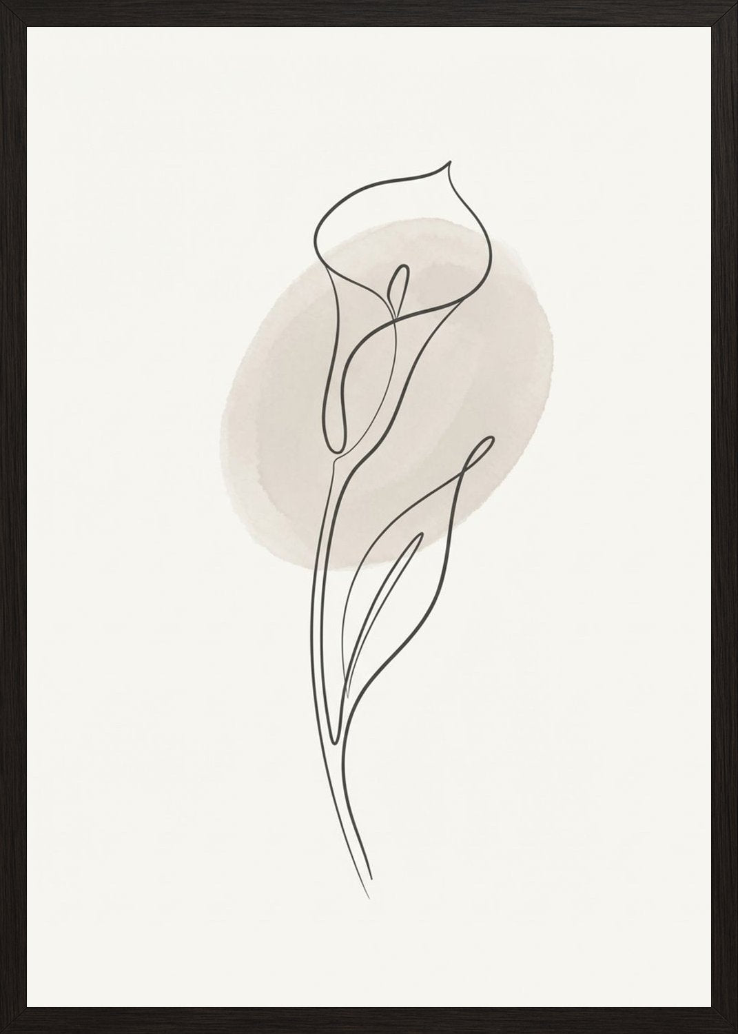 Poster in black frame