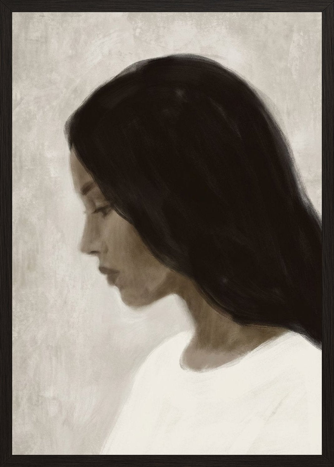 Poster in black frame