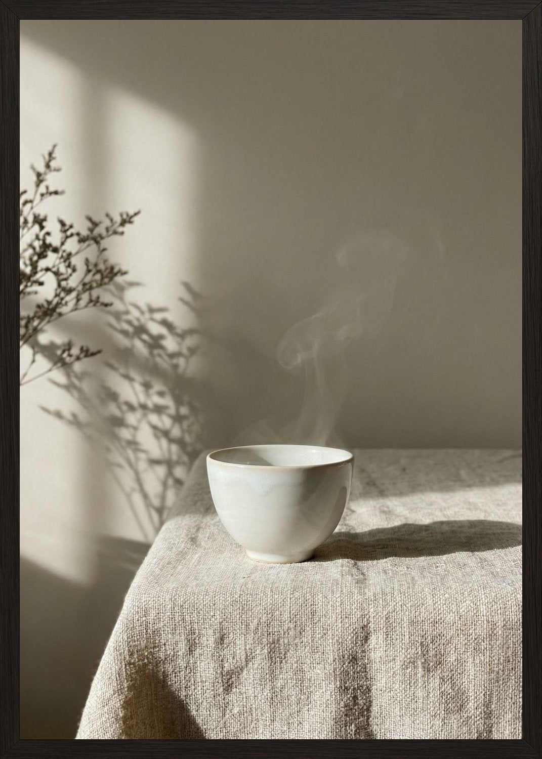 Poster in black frame