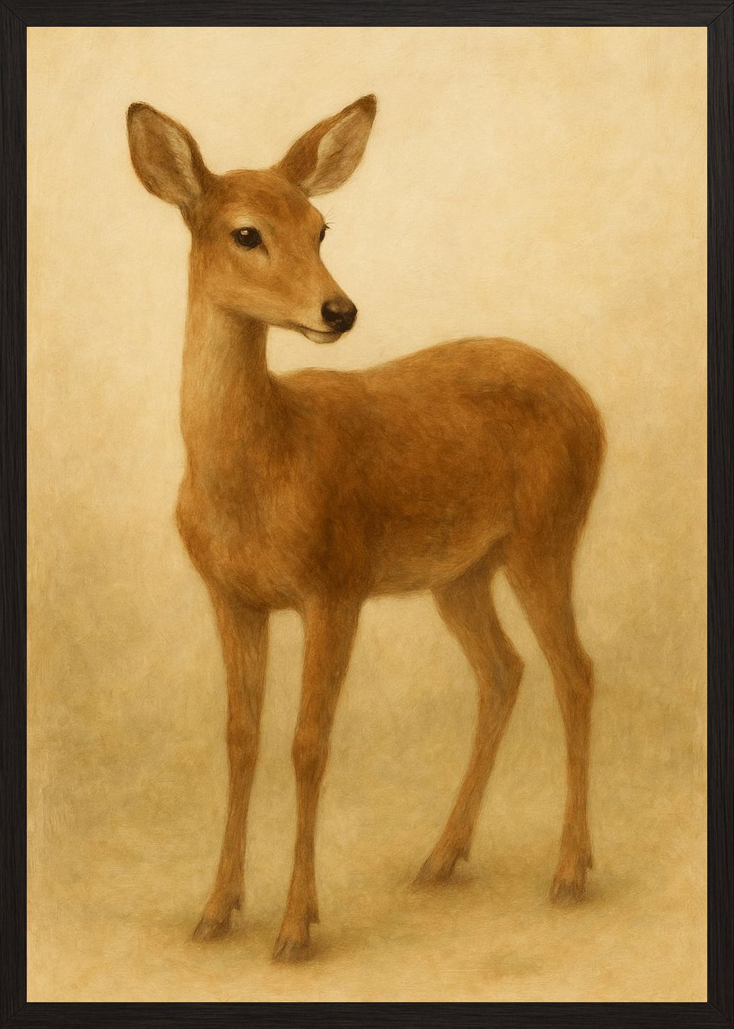 Poster in black frame