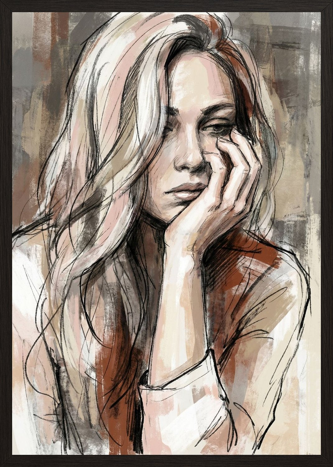 Poster in black frame