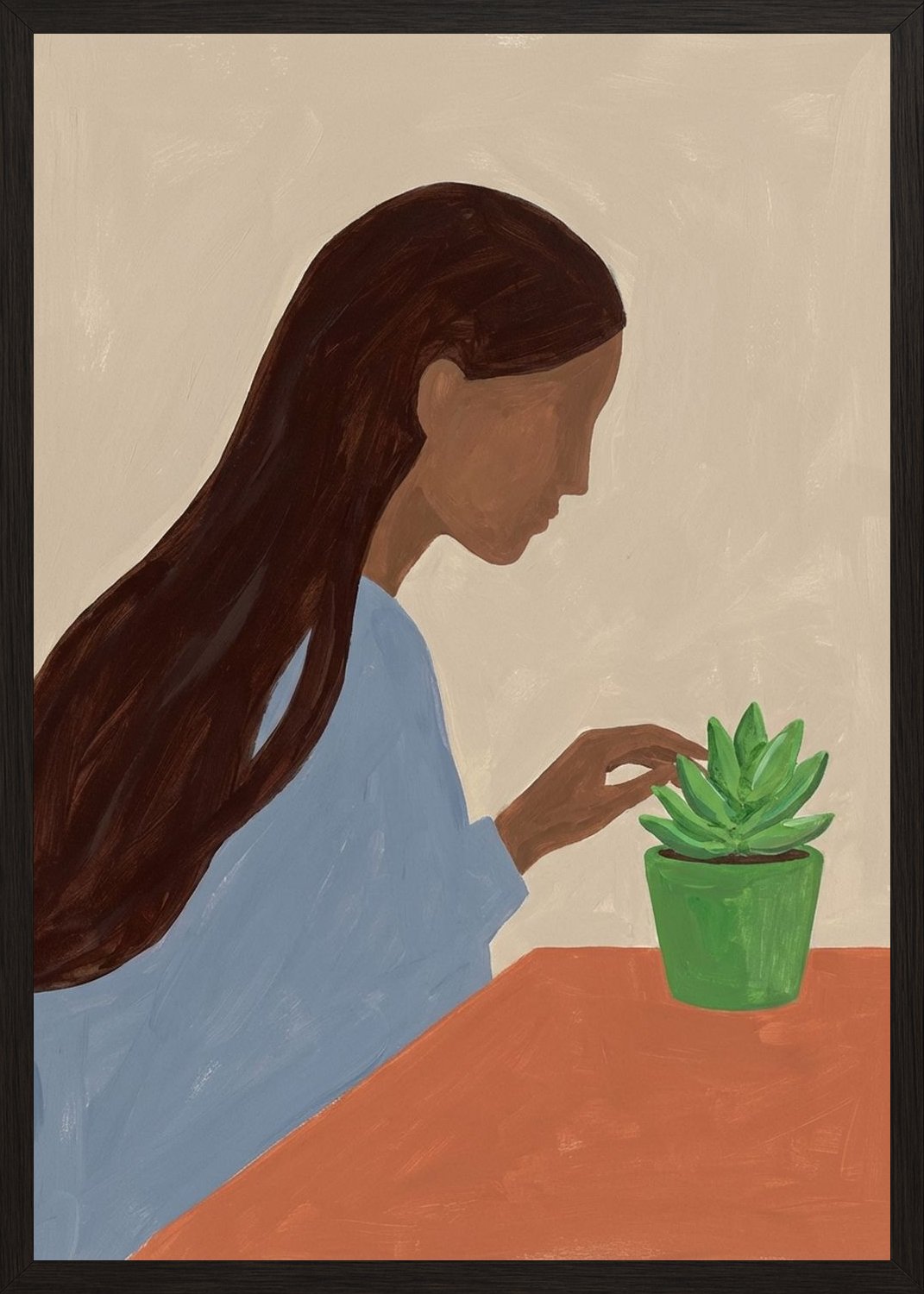 Poster in black frame