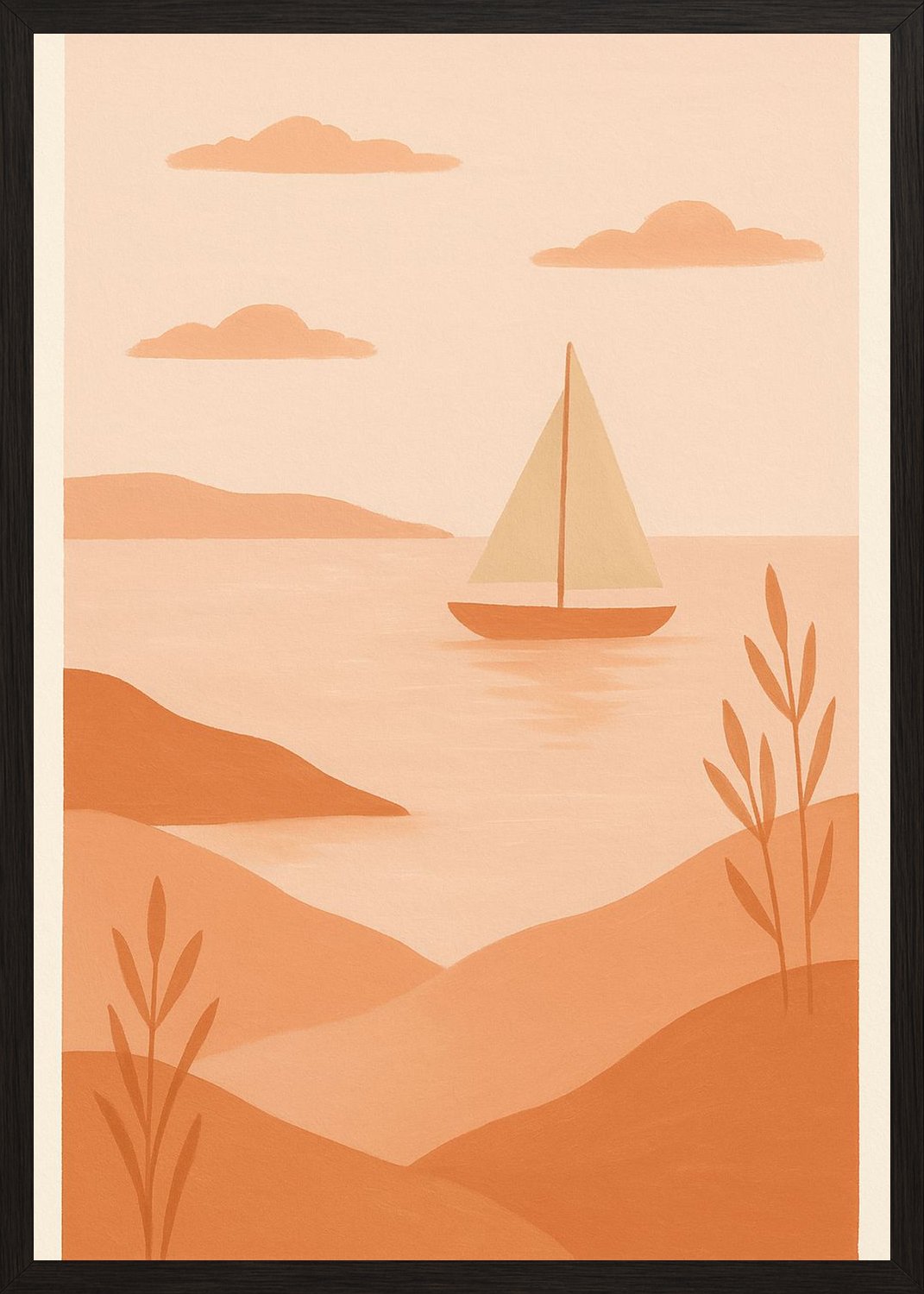 Poster in black frame