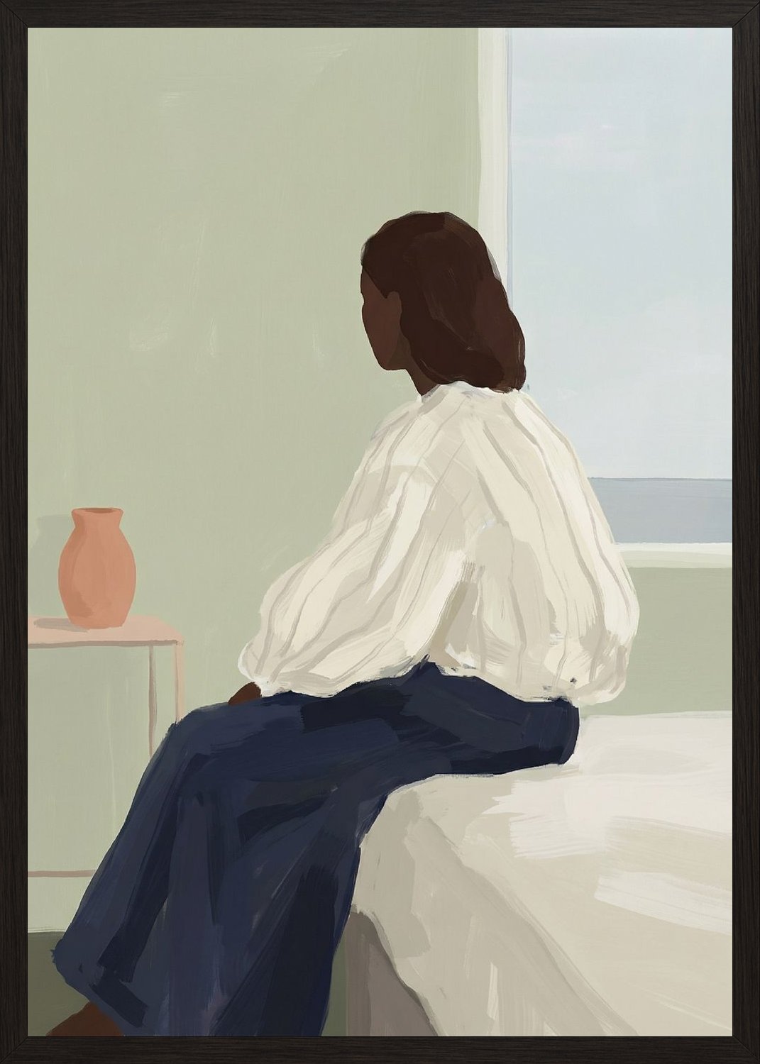Poster in oak frame
