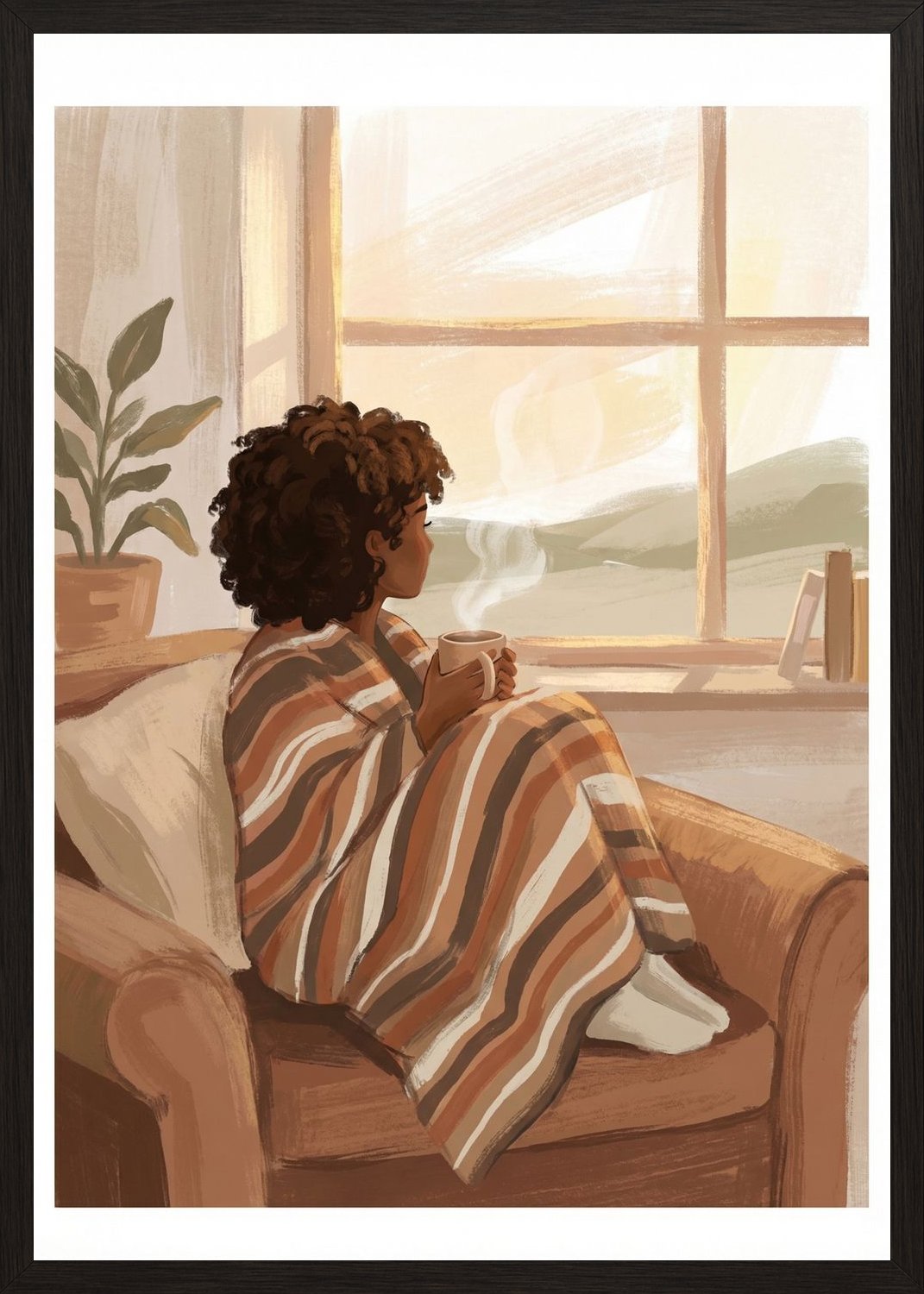 Poster in oak frame