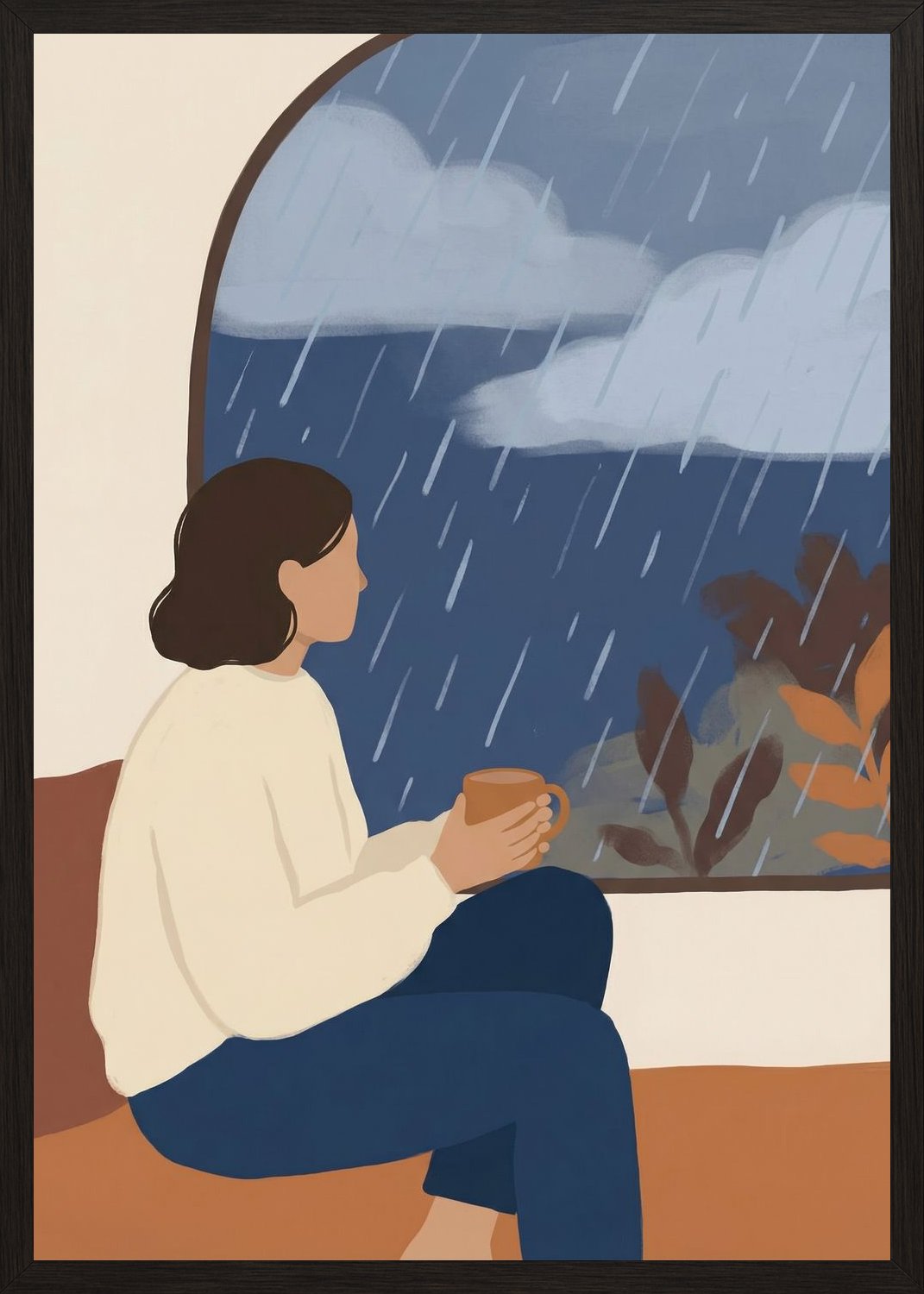 Poster in black frame