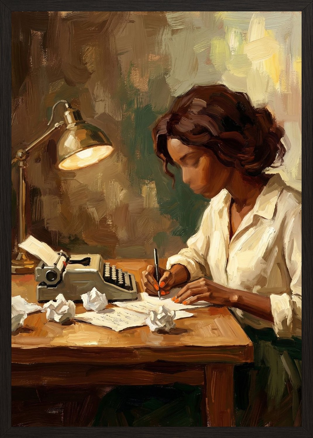 Poster in black frame