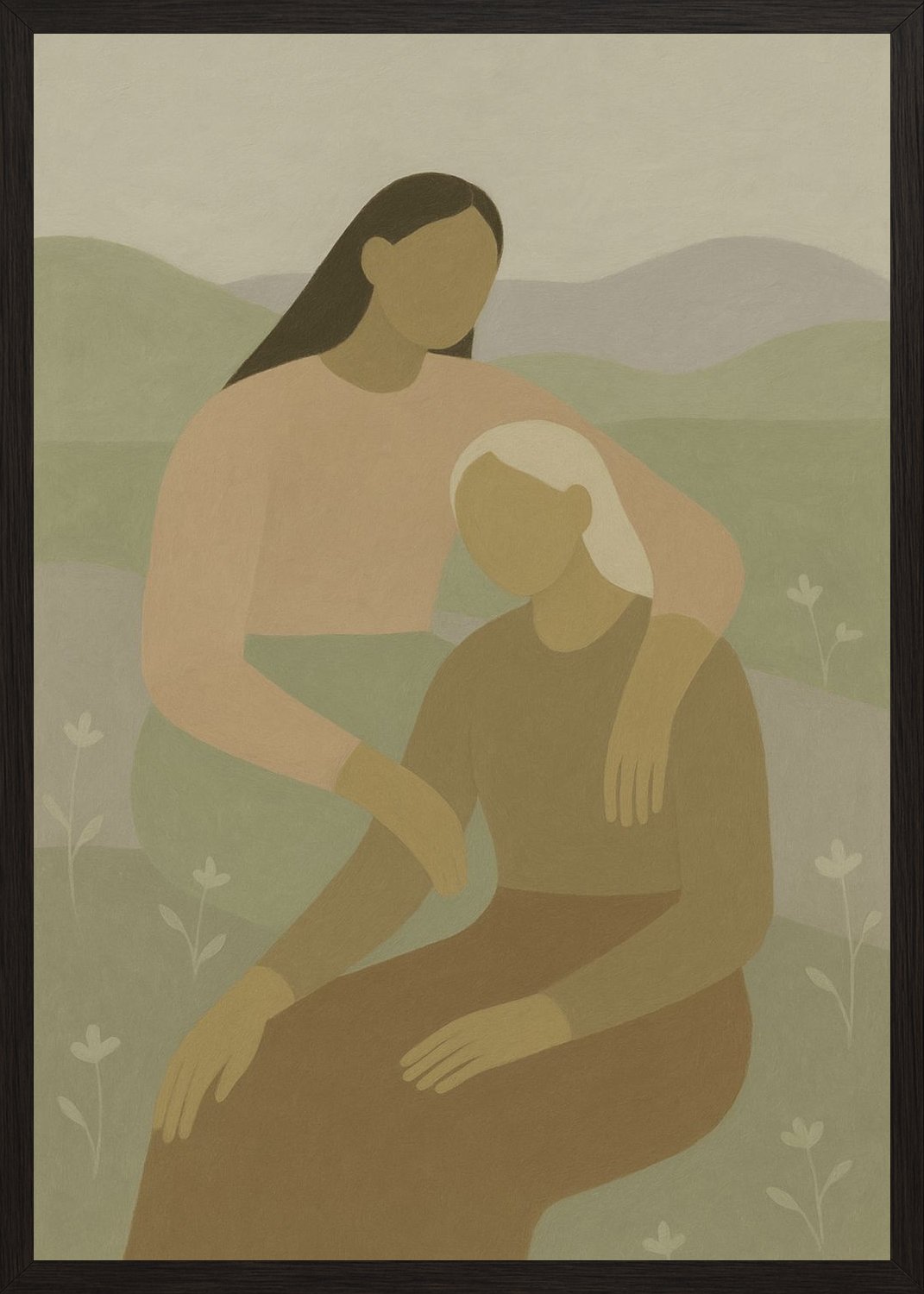 Poster in black frame