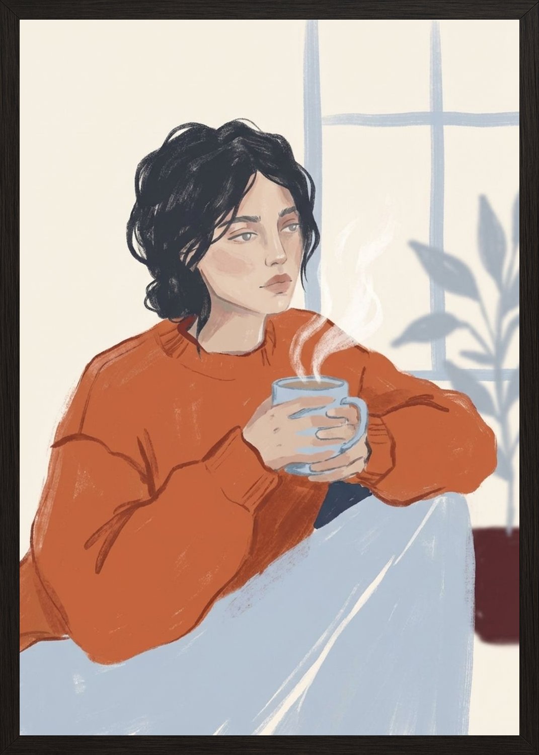 Poster in black frame