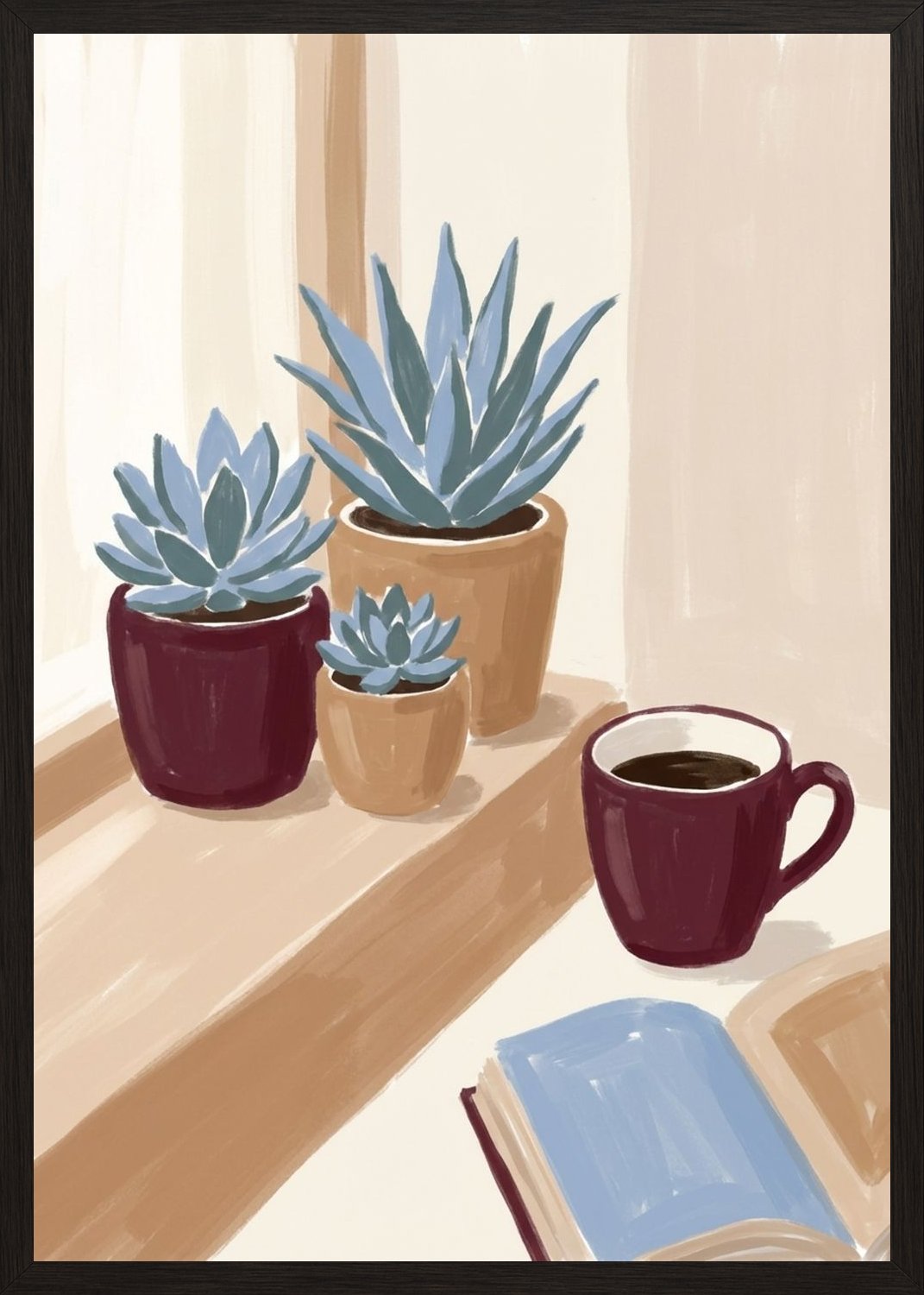 Poster in black frame