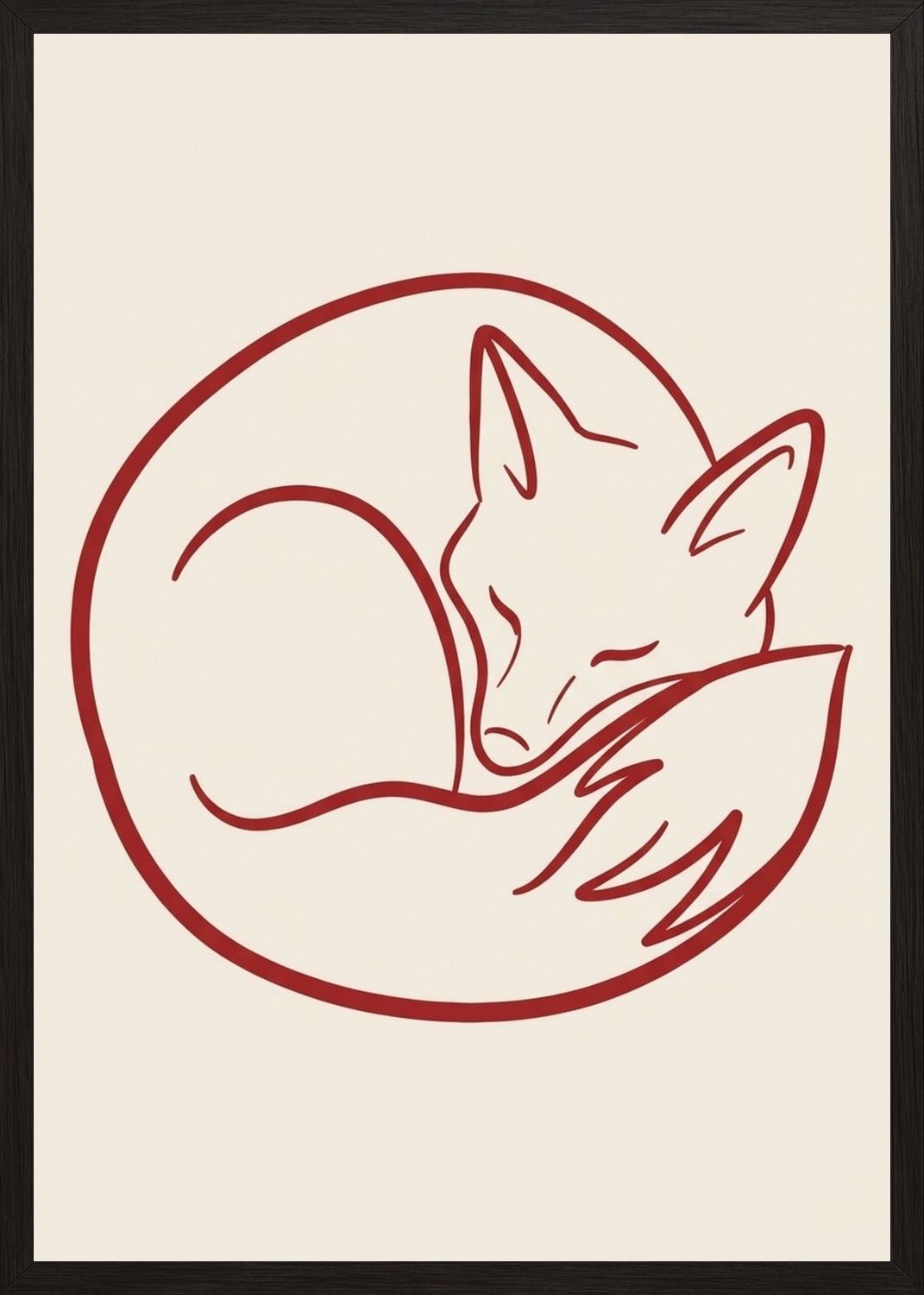 Poster in black frame