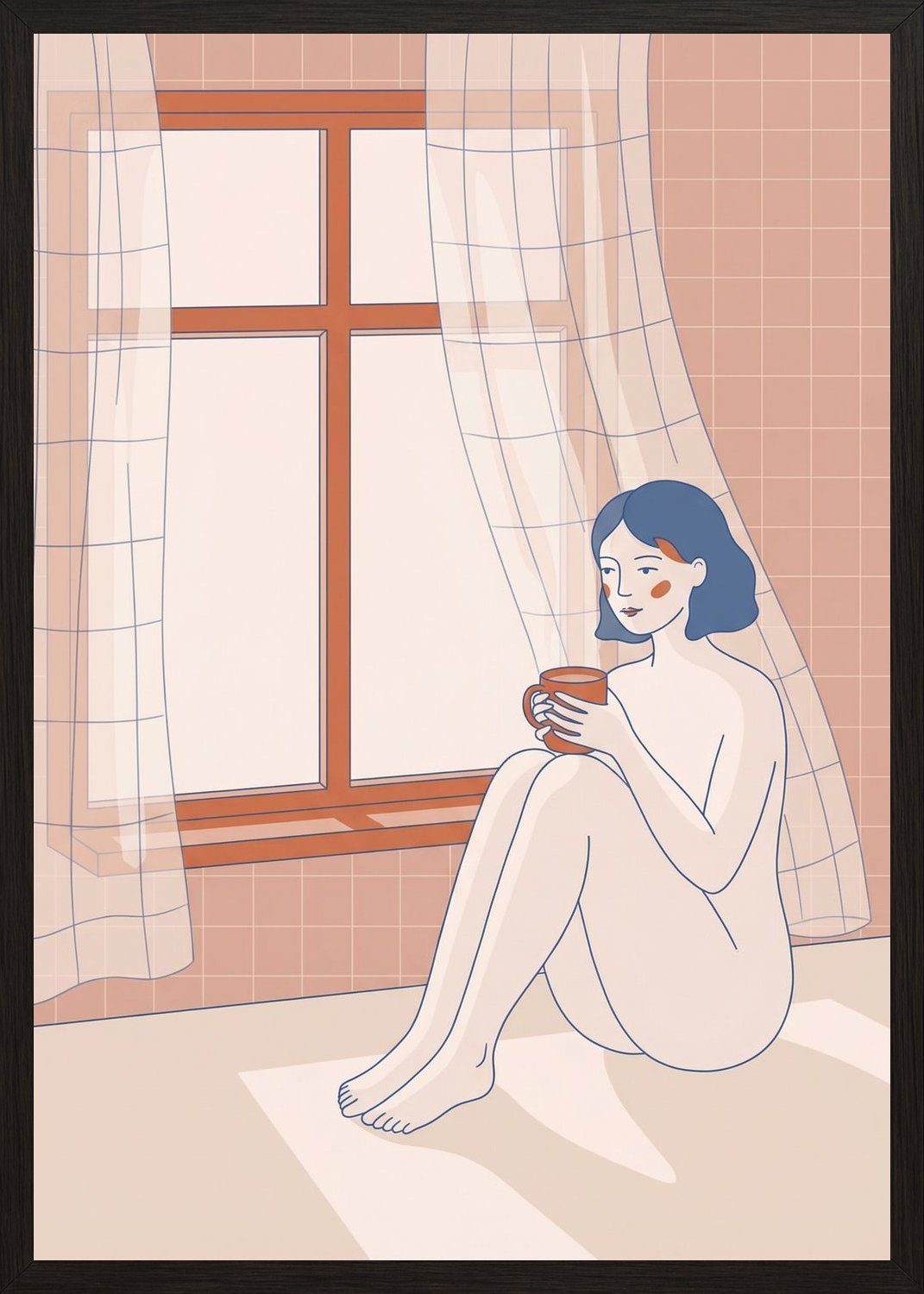 Poster in oak frame