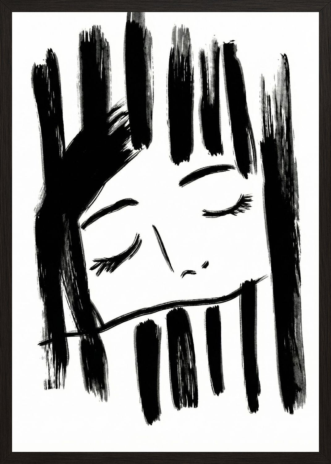 Poster in black frame