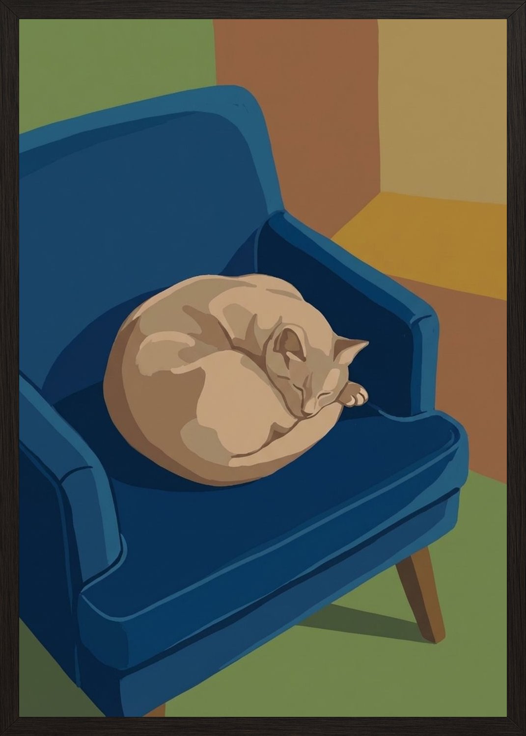 Poster in black frame