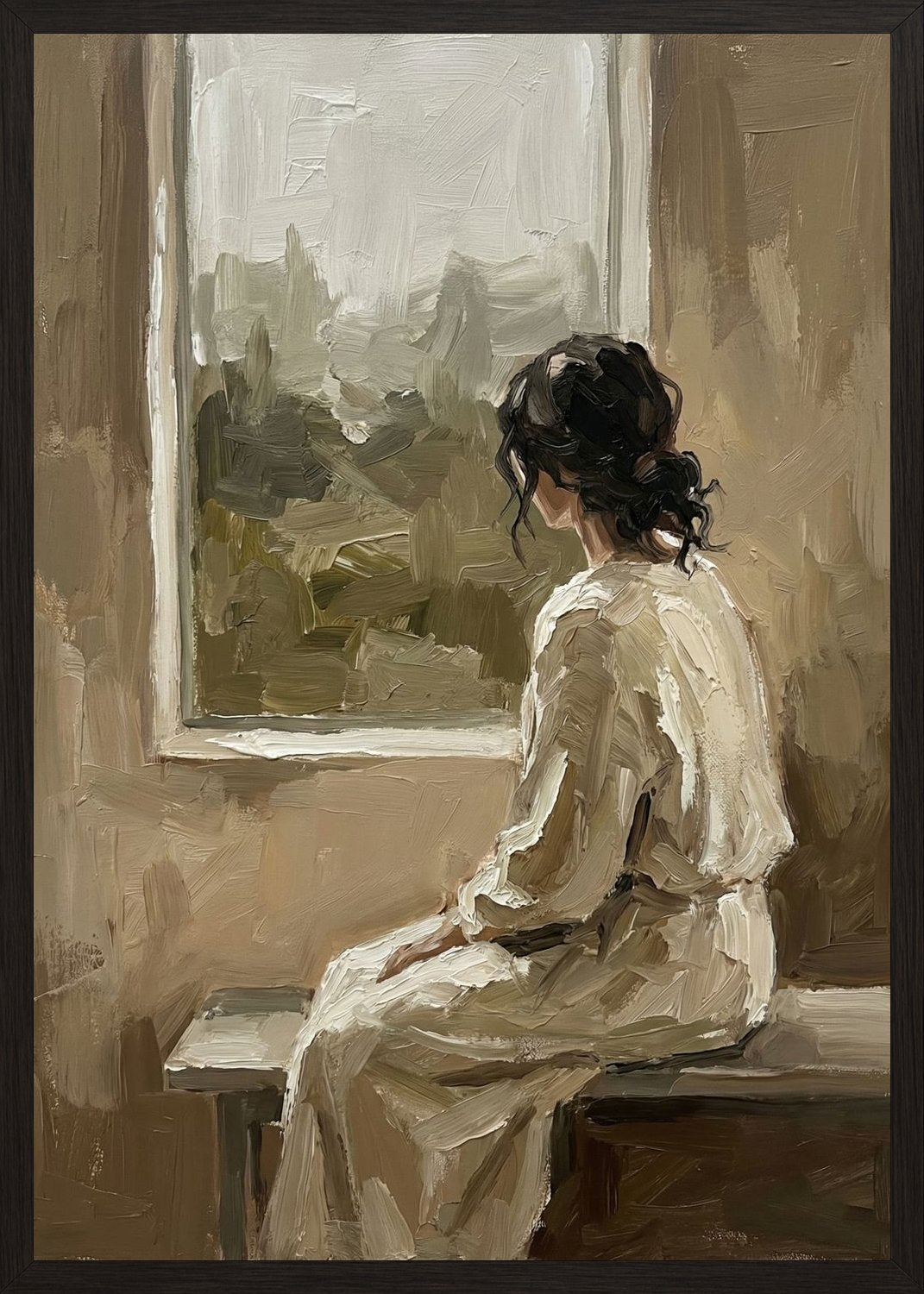 Poster in oak frame