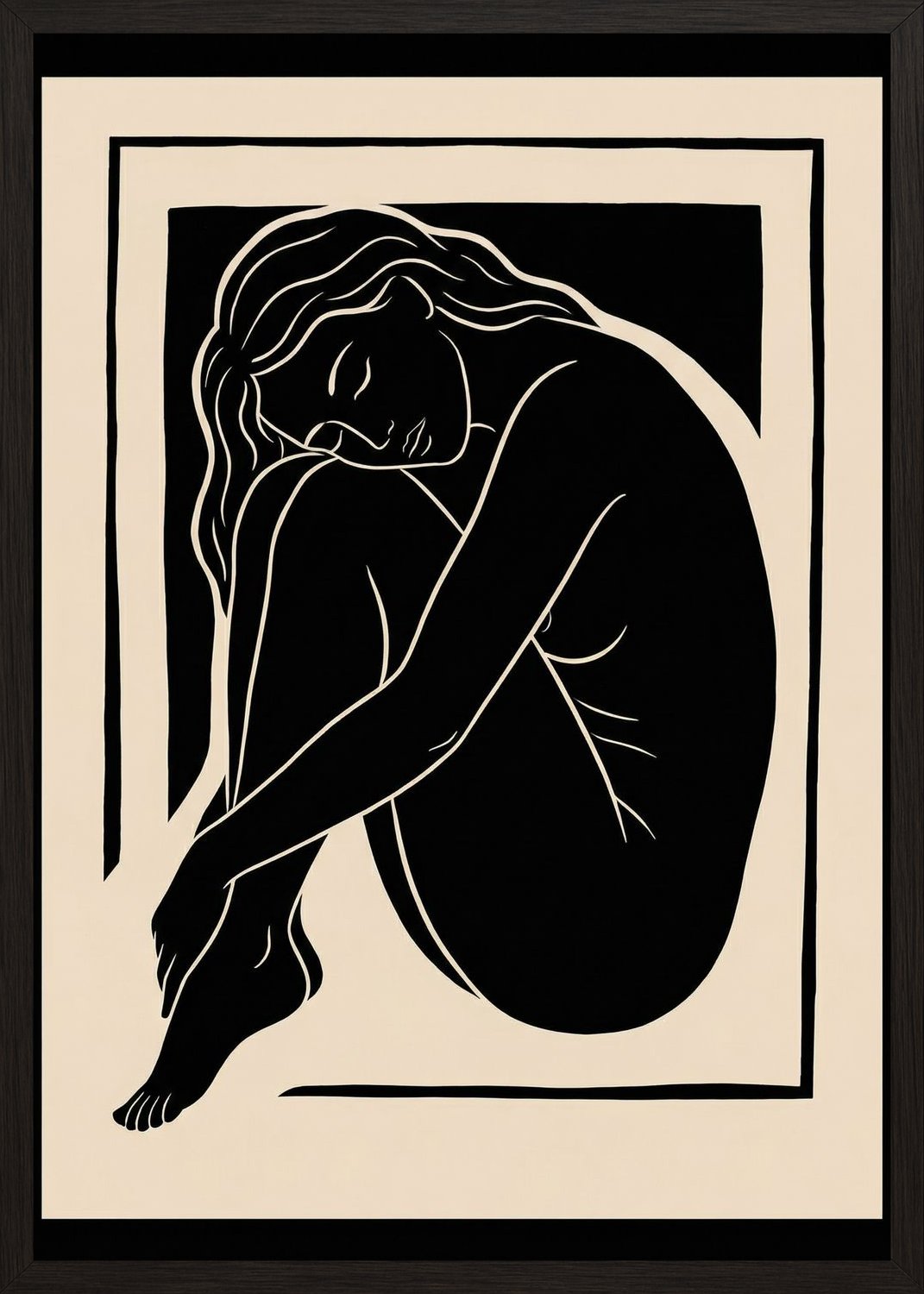 Poster in oak frame