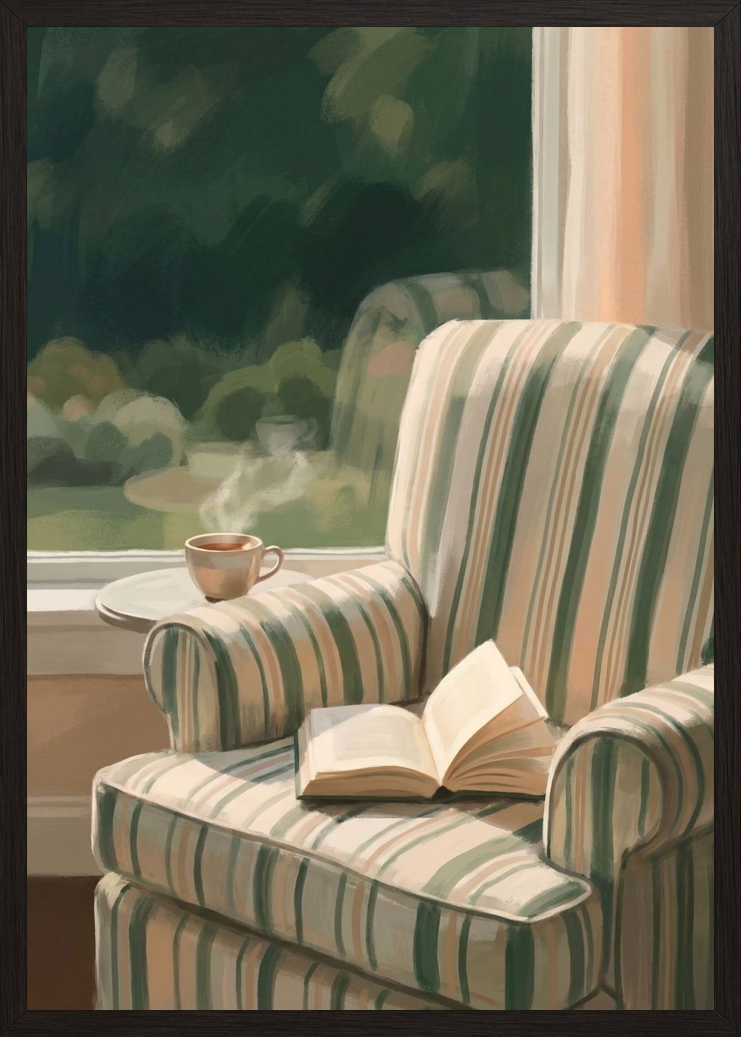 Poster in oak frame