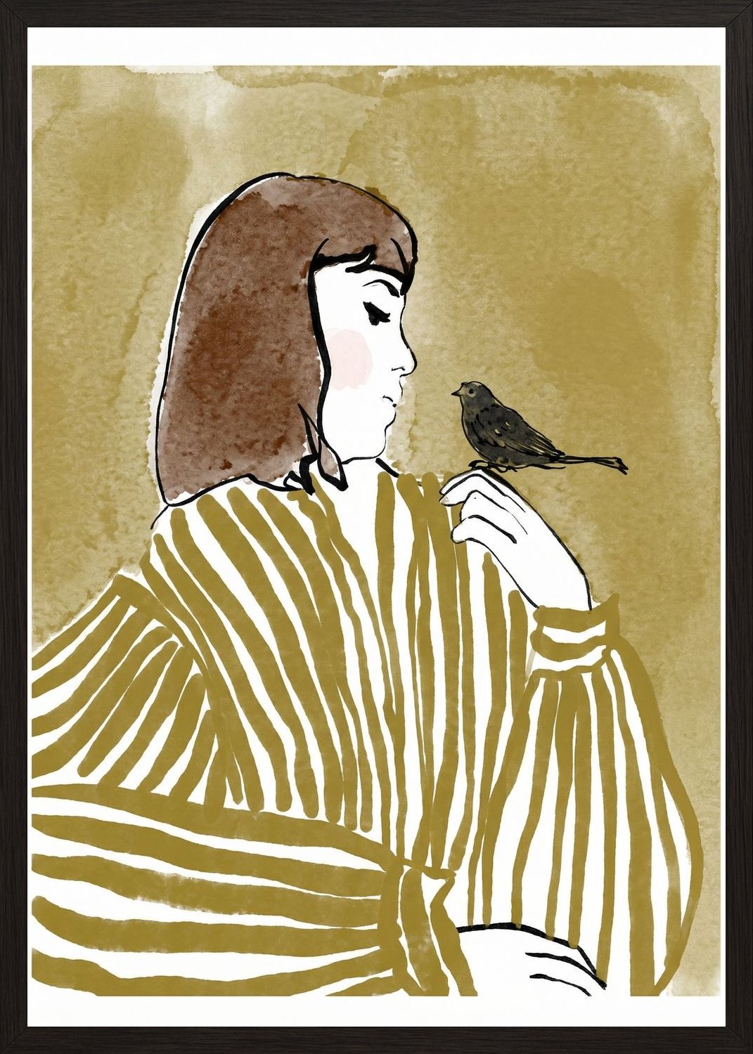 Poster in black frame