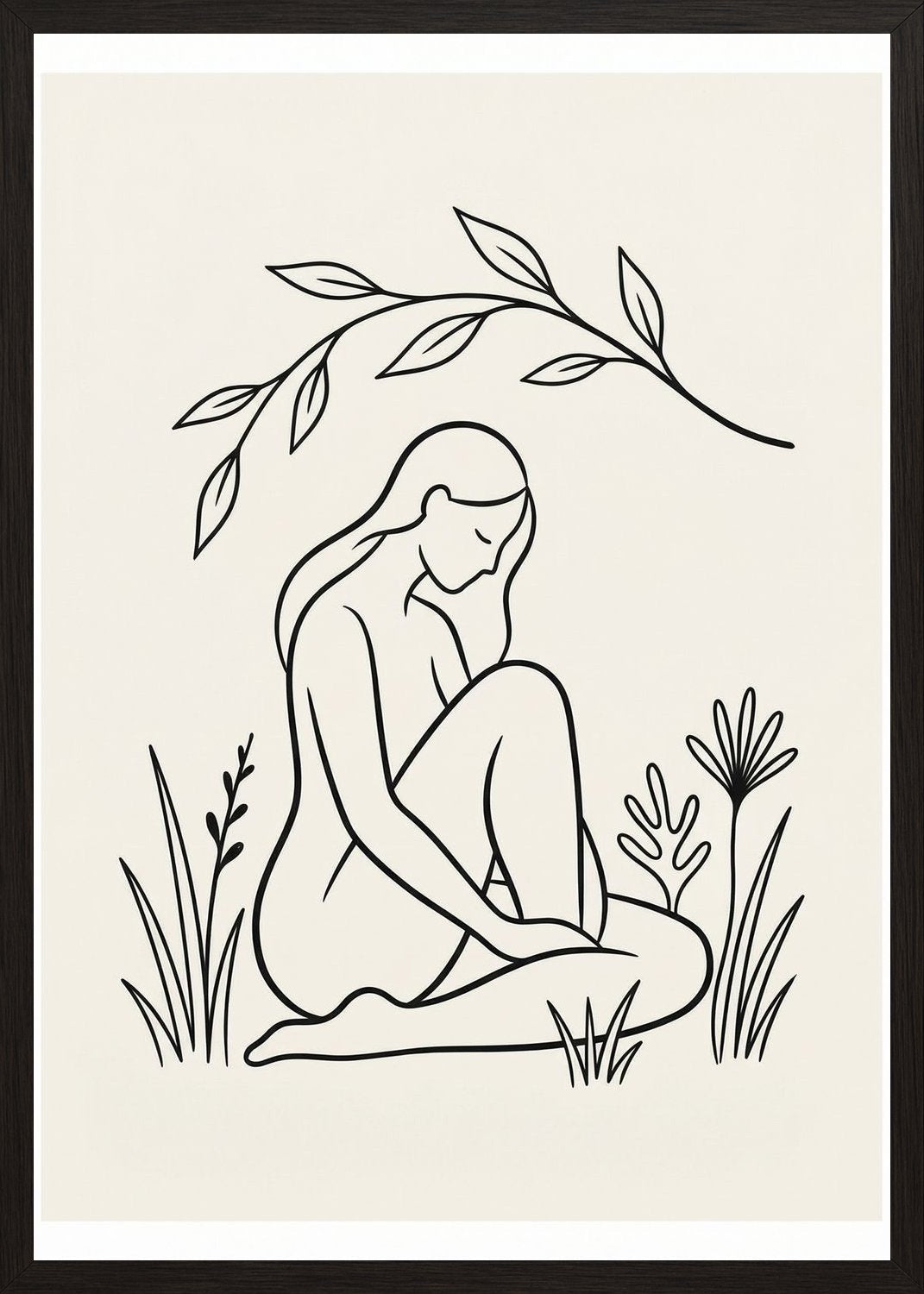 Poster in oak frame