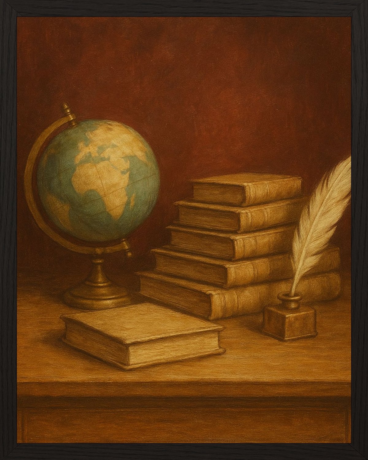 Poster in black frame