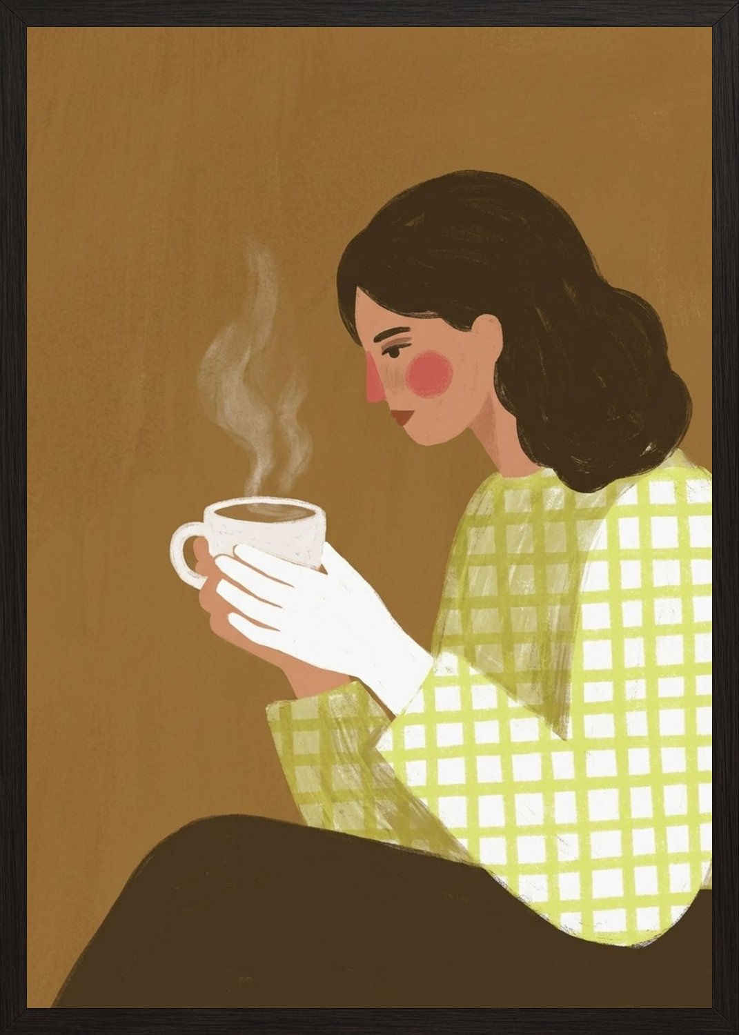 Poster in black frame