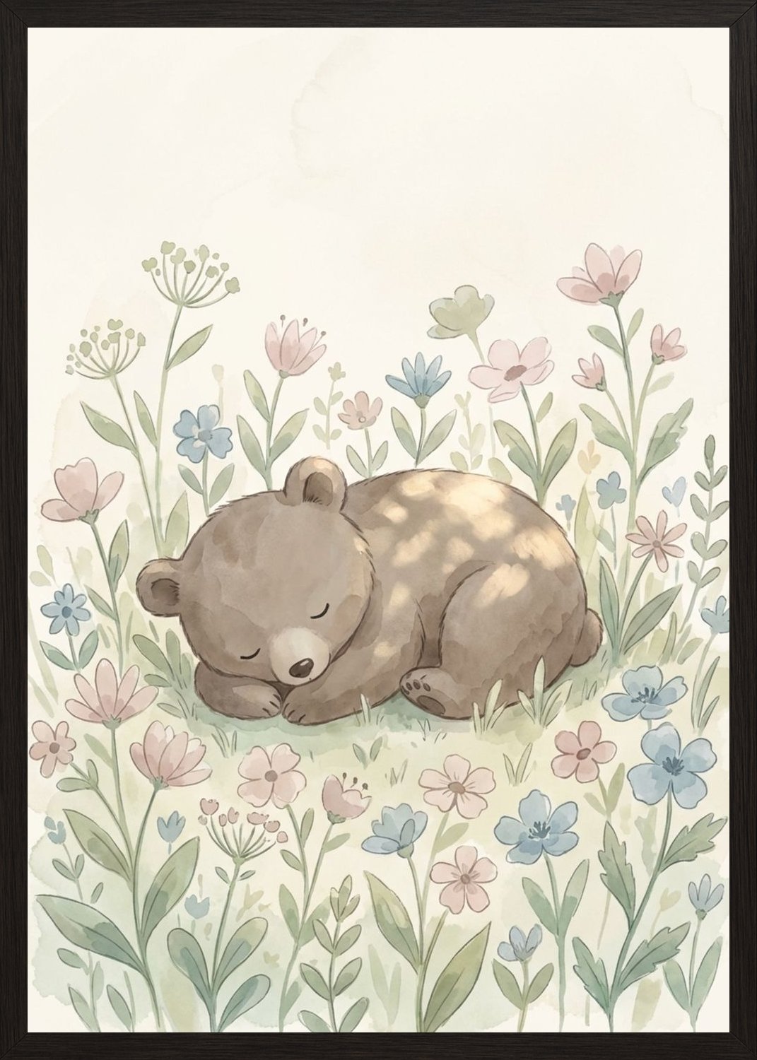 Poster in black frame