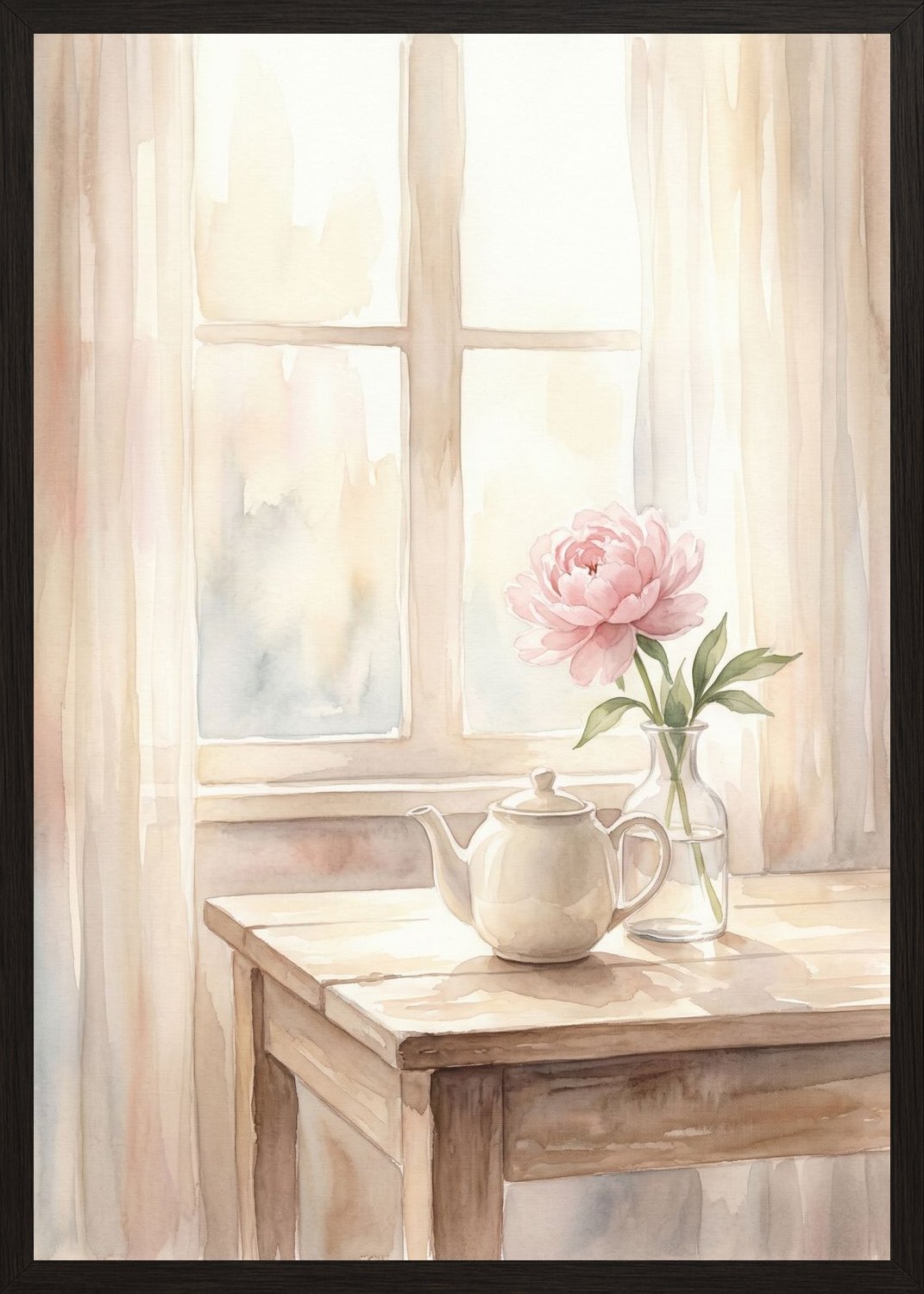 Poster in black frame