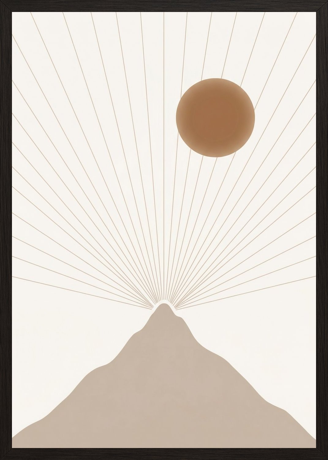 Poster in black frame