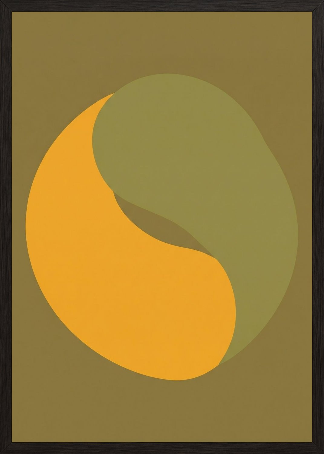 Poster in oak frame
