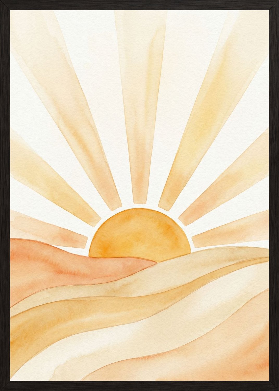 Poster in black frame