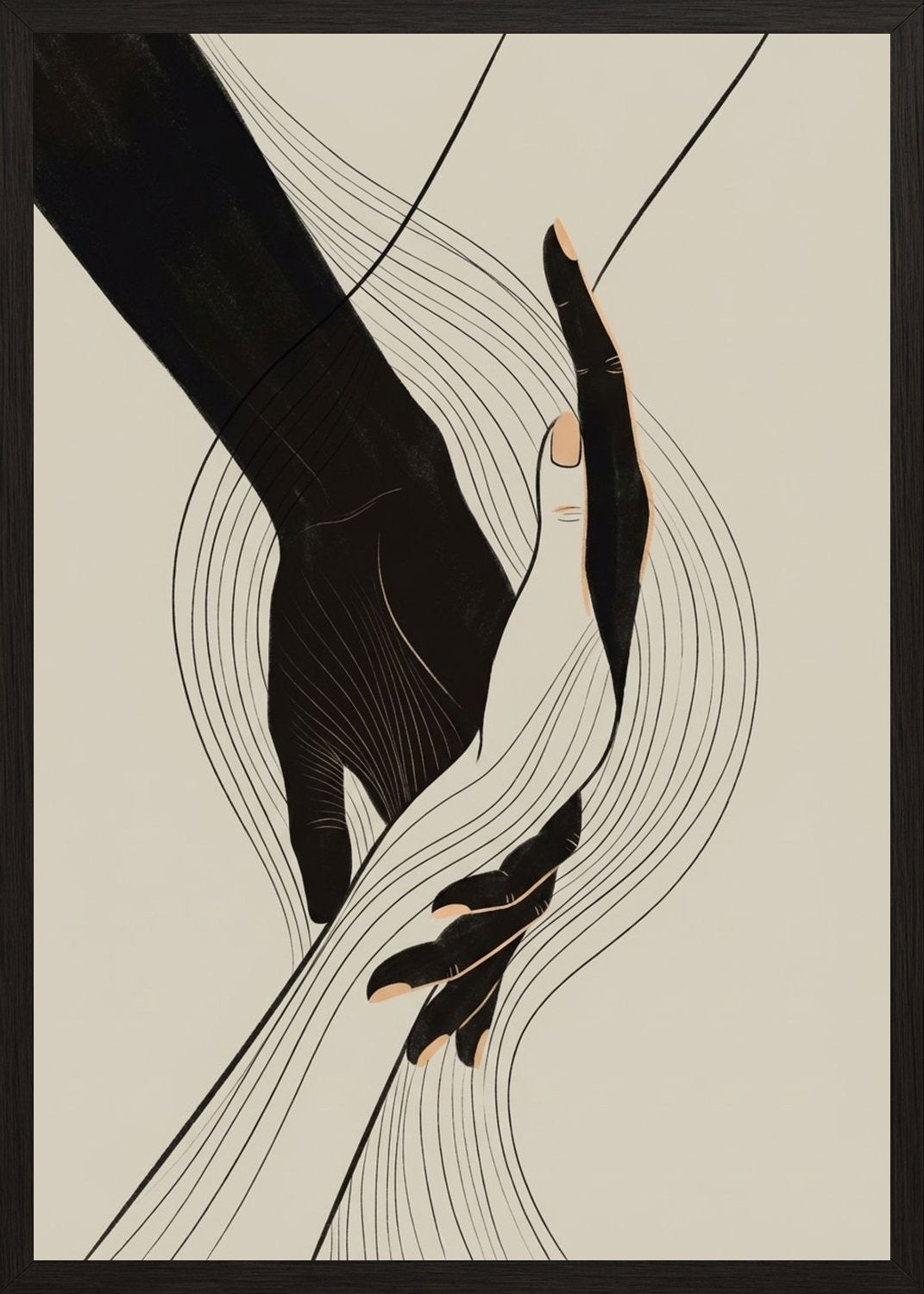 Poster in black frame