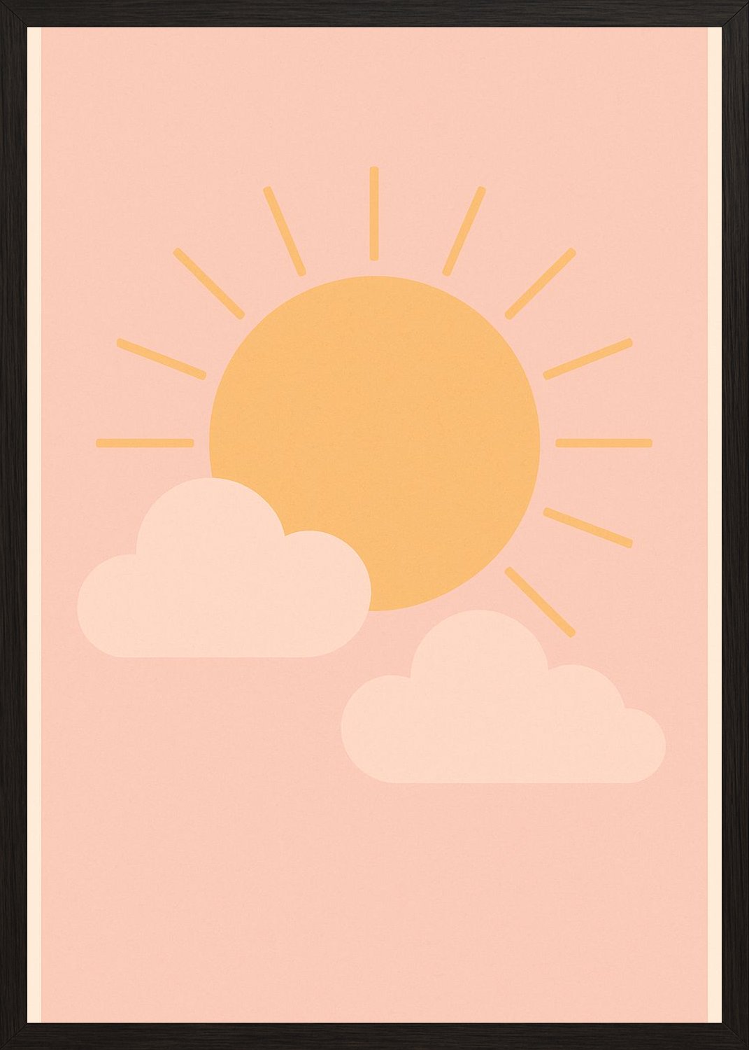 Poster in black frame