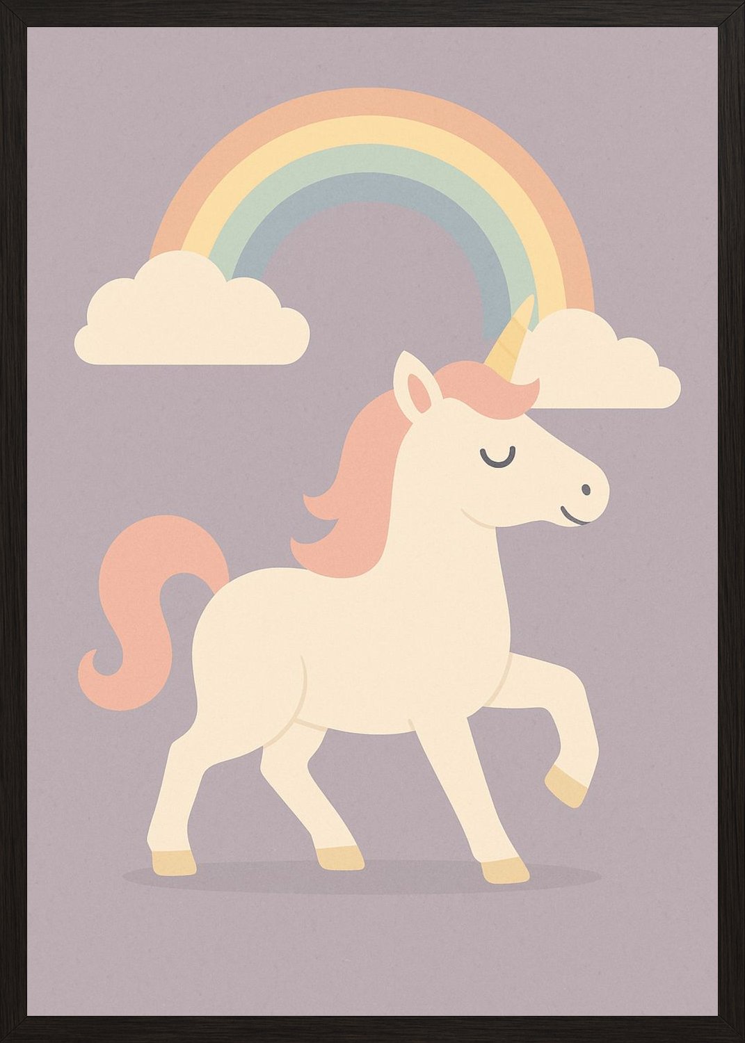 Poster in black frame