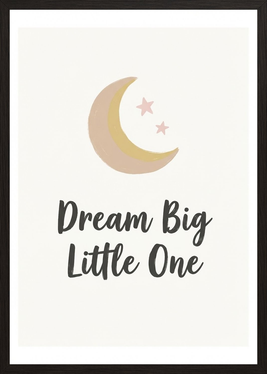 Poster in black frame