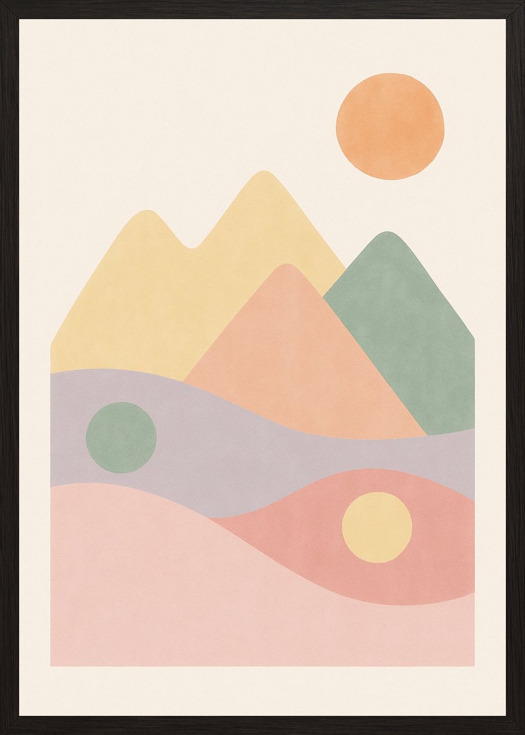 Poster in black frame