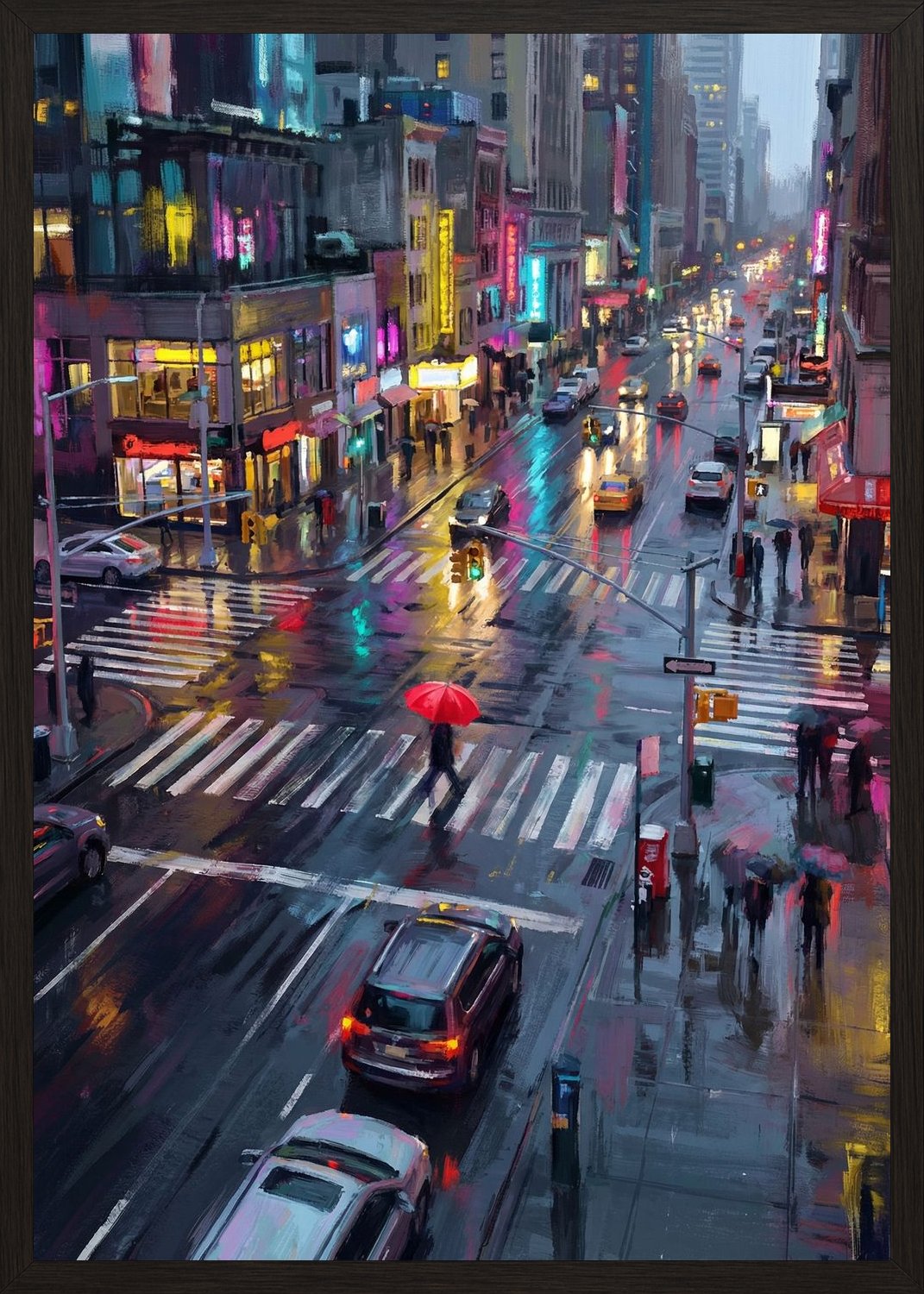 Poster in black frame