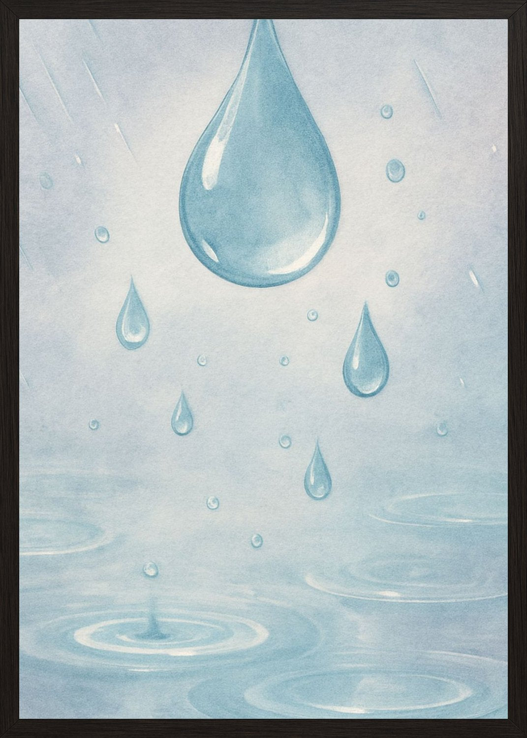 Poster in black frame