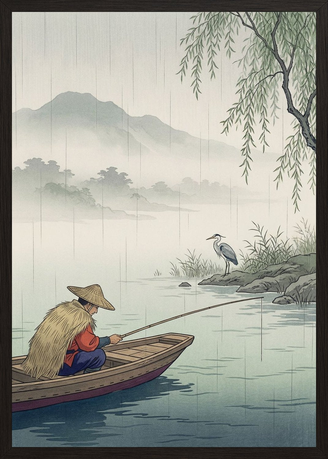 Poster in oak frame