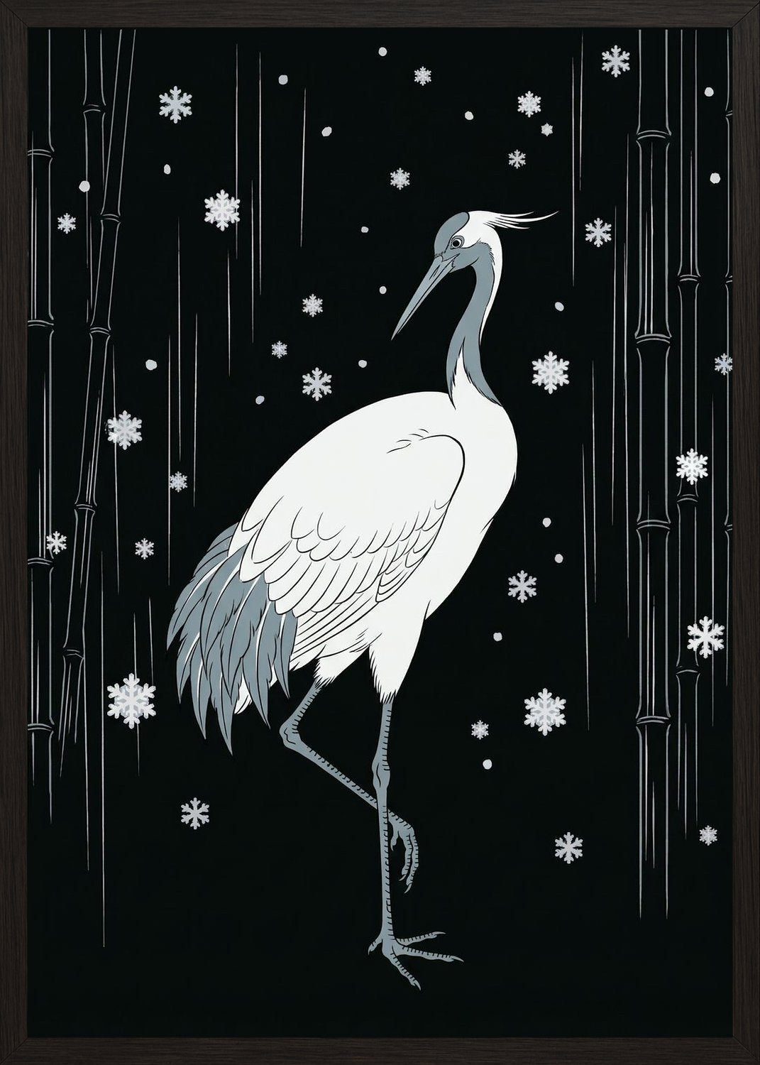 Poster in black frame