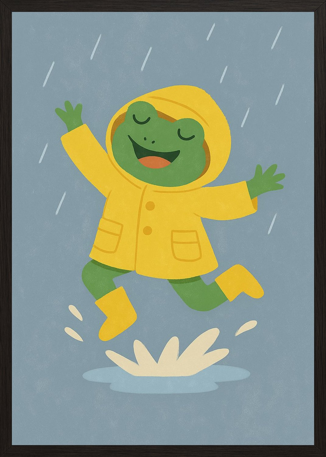 Poster in black frame