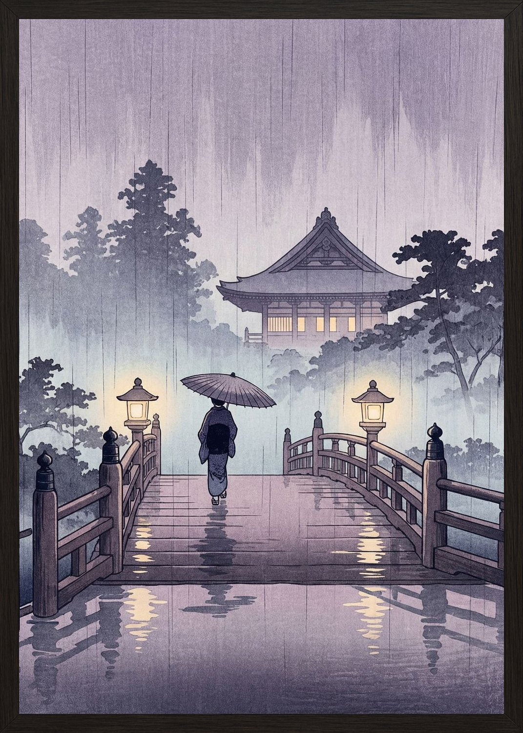 Poster in black frame