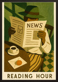 Poster in black frame