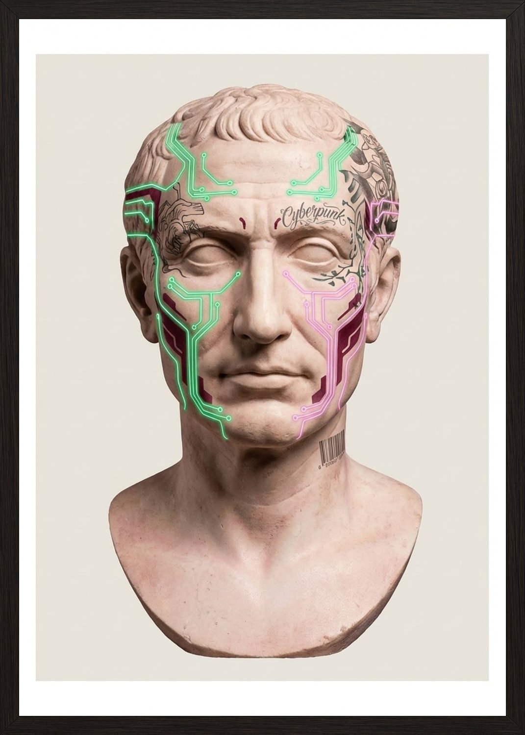 Poster in black frame