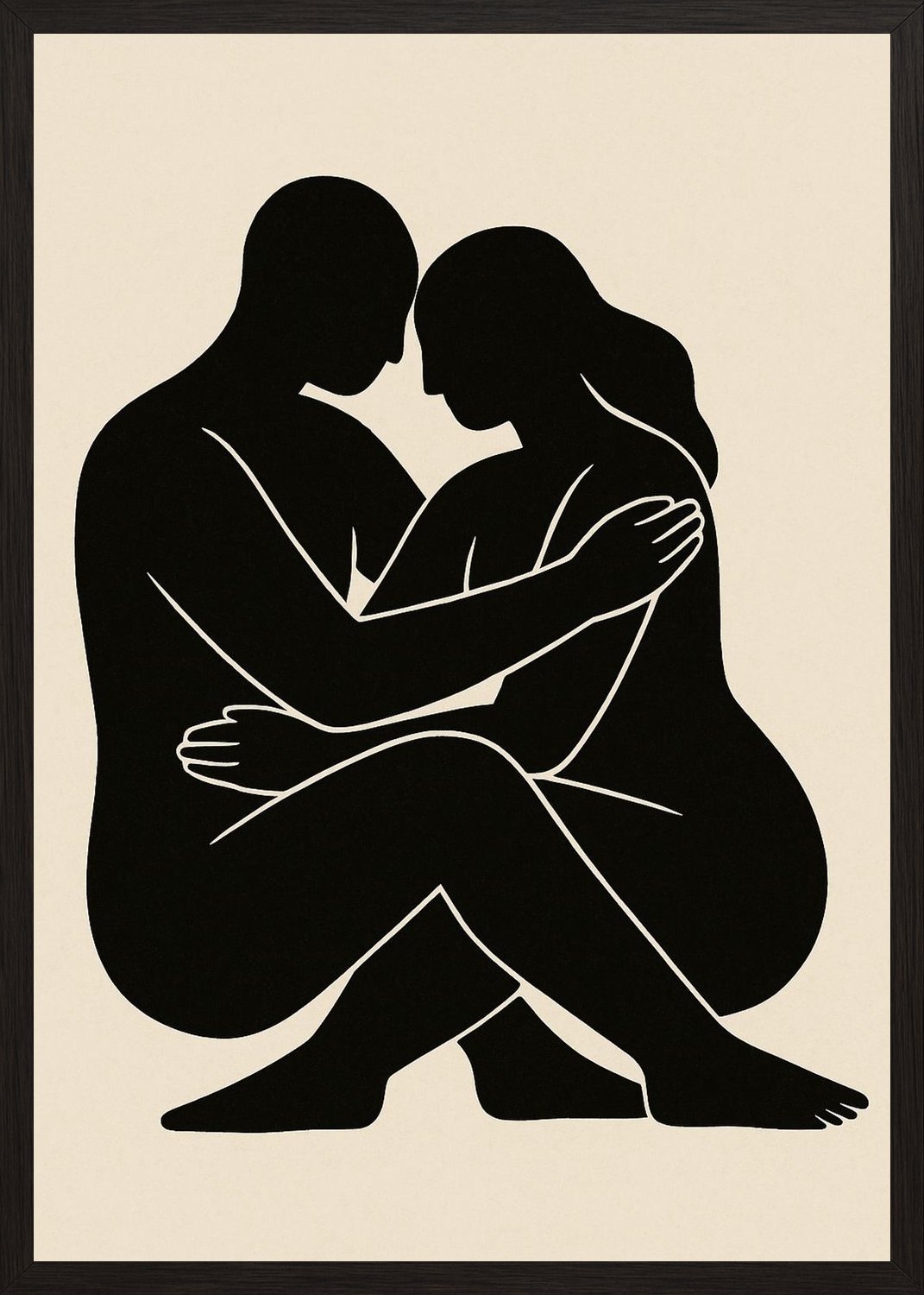 Poster in black frame