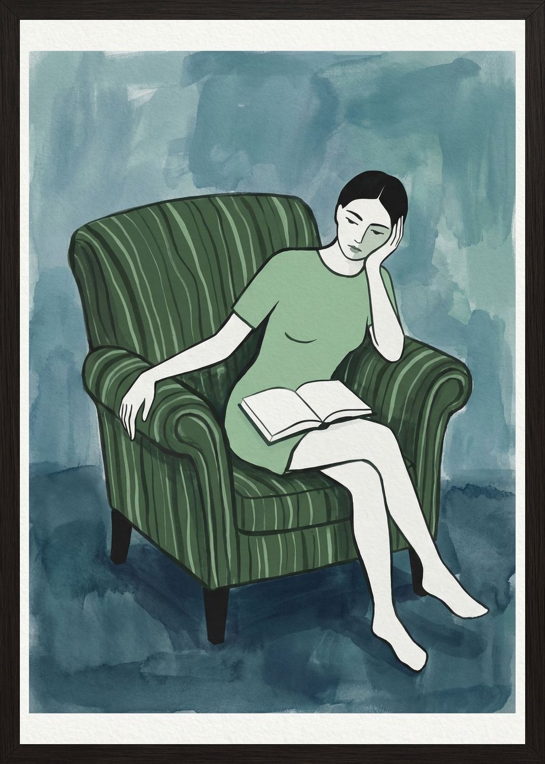 Poster in oak frame