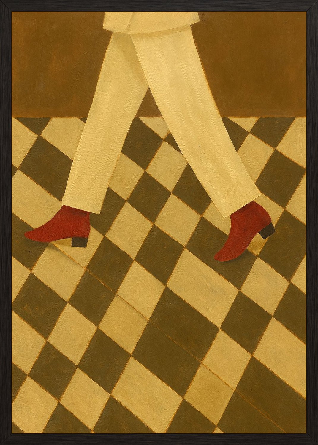 Poster in black frame