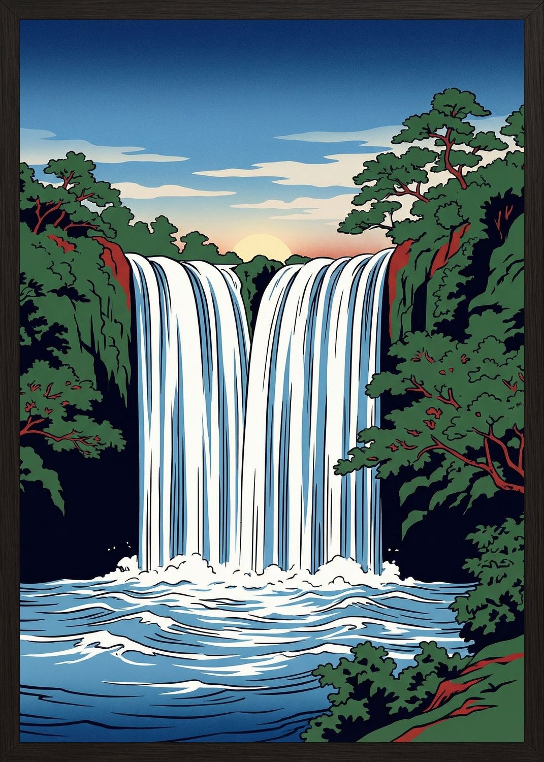 Poster in black frame